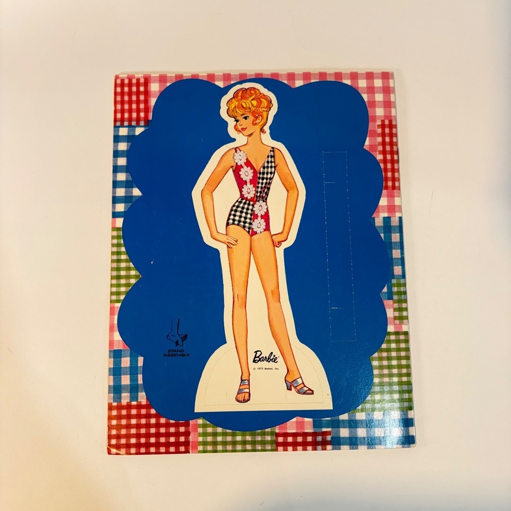 Vintage 1973 Barbie Boutique Paper Doll Book Whitman 1954 Unused Mod Fashions - Picture 7 of 7